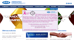 Desktop Screenshot of abrapac.org.br